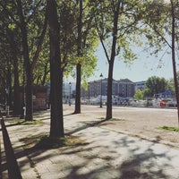 Photo taken at Square du Quai de la Seine by Frederic F. on 5/5/2016