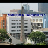 Photo taken at SMP-SMA Tarsisius 1 by Gilbert S. on 12/29/2012