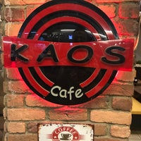 Photo taken at Kaos Cafe by Ozgun C. on 9/5/2017