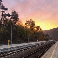 Photo taken at Železniční stanice Vrané nad Vltavou by Karolína M. on 11/1/2018