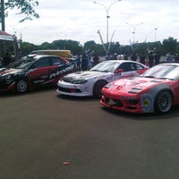 Photo taken at Drift Track JIEXPO by lutvi y. on 12/21/2013