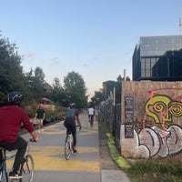 Photo taken at Atlanta BeltLine Corridor over North Ave by Lizzie S. on 9/15/2022