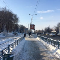 Photo taken at Остановка «Самарский филиал Третьяковской галереи» by Оксана Ф. on 1/21/2016