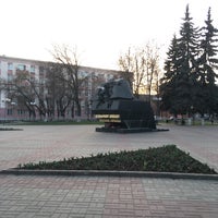Photo taken at Памятник танковому экипажу Степана Горобца by Tony F. on 4/23/2019