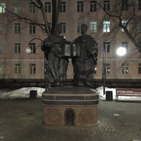 Photo taken at Памятник Кирилу и Мефодию by Tony F. on 3/29/2019