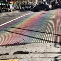 Photo taken at Rainbow Crosswalk by ipleiie C. on 10/20/2018