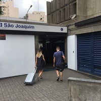 Photo taken at Estação São Joaquim (Metrô) by Caio César O. on 3/16/2019