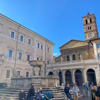 Photo taken at Piazza di Santa Maria in Trastevere by Özge U. on 11/20/2022