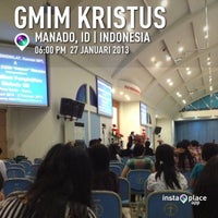 Photo taken at GMIM Kristus Manado by Steeve U. on 1/27/2013