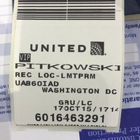 Photo taken at Check-in United Airlines by Andre P. on 10/17/2015