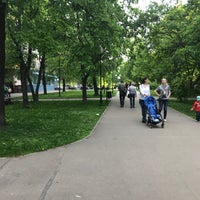 Photo taken at Сквер на 1-й Фрунзенской by Евгения С. on 5/13/2018