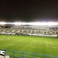 Photo taken at Estádio Alfredo Schürig (Fazendinha) by Bruna C. on 7/14/2018