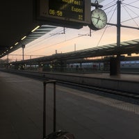 Photo taken at Brugge Railway Station by Mah 🍁 Naz on 4/22/2019