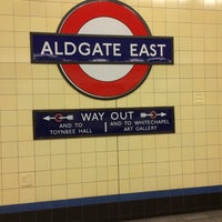 Photo taken at Aldgate East by Tanvir H. on 9/24/2015