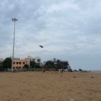 Photo taken at Besant Nagar Beach (Edward Elliot&amp;#39;s Beach) by Muthukumaran M. on 7/10/2023