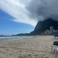 Photo taken at Praia de São Conrado by Natalia F. on 3/10/2024