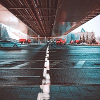 Photo taken at Berezhkovskiy Bridge by Denis G. on 4/10/2021