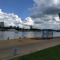 Photo taken at Пляж в парке «Северное Тушино» by Denis G. on 7/20/2020