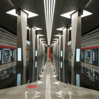 Photo taken at metro Aviamotornaya, line 8 by Denis G. on 6/10/2020