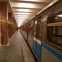 Photo taken at metro Pervomayskaya by Denis G. on 2/17/2017