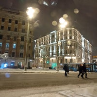 Photo taken at Зубовская площадь by Denis G. on 1/18/2022