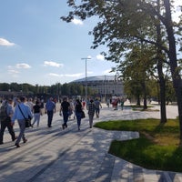 Photo taken at Кассы стадиона Лужники (правое крыло) by Denis G. on 8/10/2018