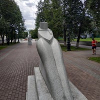 Photo taken at Аллея скульптур by Denis G. on 8/25/2019