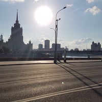 Photo taken at Смоленская набережная by Denis G. on 6/13/2018