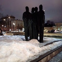 Photo taken at Памятник Иосифу Бродскому by Denis G. on 3/1/2021