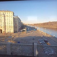 Photo taken at Андреевский ж/д мост by Denis G. on 3/29/2021