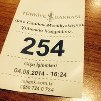Photo taken at Türkiye İş Bankası by Suat T. on 8/4/2014