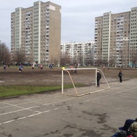 Photo taken at Деснянский стадион by Elena P. on 4/14/2013