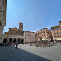 Photo taken at Piazza di Santa Maria in Trastevere by Mustafa Aksu on 5/29/2023