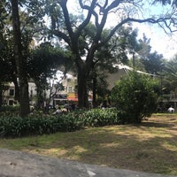 Photo taken at Jardín Miguel Hidalgo (Azcapotzalco) by Cryst N. on 10/8/2017