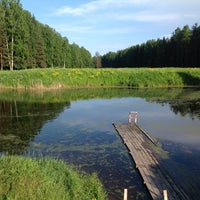 Photo taken at Черный Пруд Павловск by Sergey A. on 6/9/2013