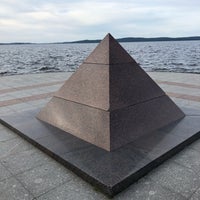 Photo taken at Скульптура «Пирамида» by Anastasia S. on 7/20/2019