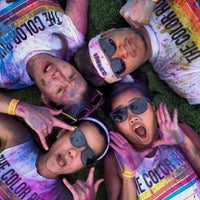 Photo taken at The Color Run Singapore by Myk M. on 8/18/2013