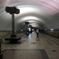 Photo taken at metro Timiryazevskaya by Andrey K. on 7/11/2019