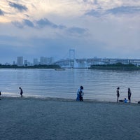 Photo taken at Odaiba Beach by Tac M. on 8/19/2023
