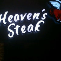 Снимок сделан в Heaven&#39;s Steak пользователем Stracy B. 12/8/2013