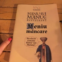 Foto diambil di Restaurant &amp;quot;Hanu&amp;#39; lui Manuc&amp;quot; oleh Maria K. pada 4/13/2018
