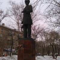 Photo taken at Памятник Славянову by Konstantin K. on 3/22/2014