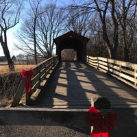 Photo taken at Sugar Creek Covered Bridge by Tania L. on 12/23/2020