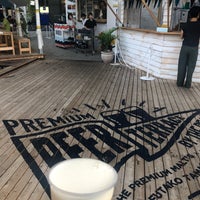 Photo taken at PREMIUM Beer Terrace by the beach by Mami I. on 8/4/2018