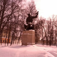Photo taken at Памятник Поликарпову by Алексей С. on 3/26/2013
