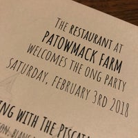 Photo taken at The Restaurant at Patowmack Farm by Pichet O. on 2/3/2018