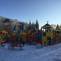 Photo taken at Детская Площадка В Яблоневом Саду by Anna✨ P. on 1/11/2017