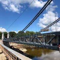 Photo taken at Висячий цепной мост by Eugene . on 8/8/2020