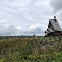 Photo taken at Церковь Воскресения (деревянная) by Eugene . on 8/29/2020