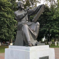 Photo taken at Памятник Андрею Рублёву by Eugene . on 7/20/2019
